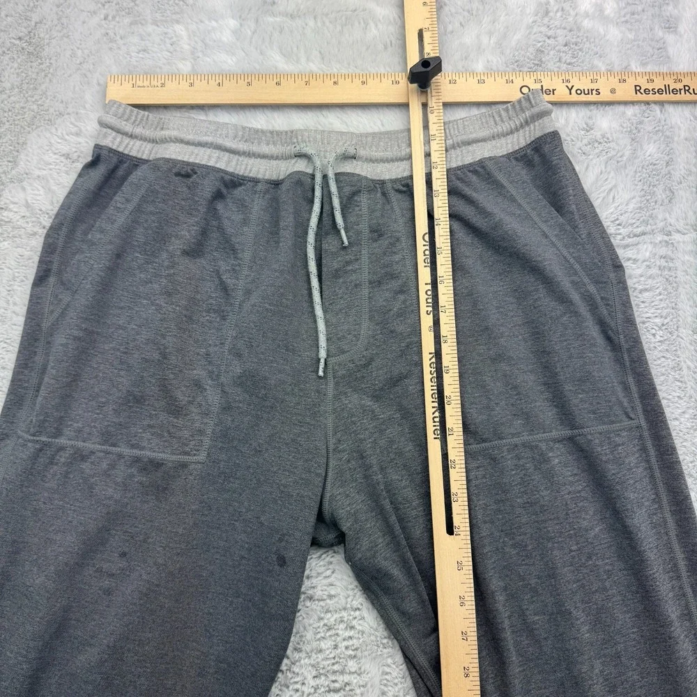 Marine Layer Jogger Pants Mens Large Gray Drawstring Elastic Waist FLAWS